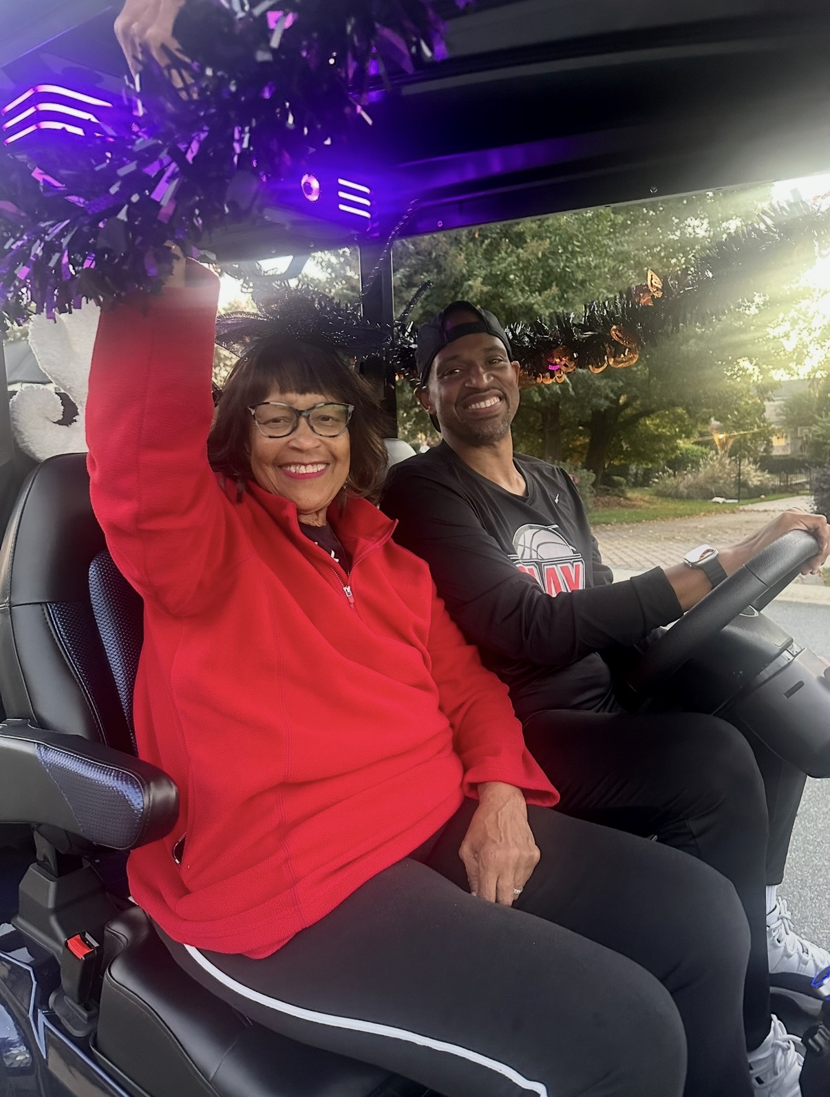 Ashaunte McLean with his mother